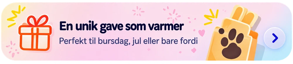 En unik gave som varmer. Perfekt til bursdag, jul eller bare fordi.